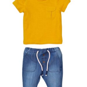Chlapecký set - tričko a kalhoty džínové