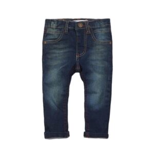Kalhoty chlapecké džínové s elastenem a barevným prošíváním