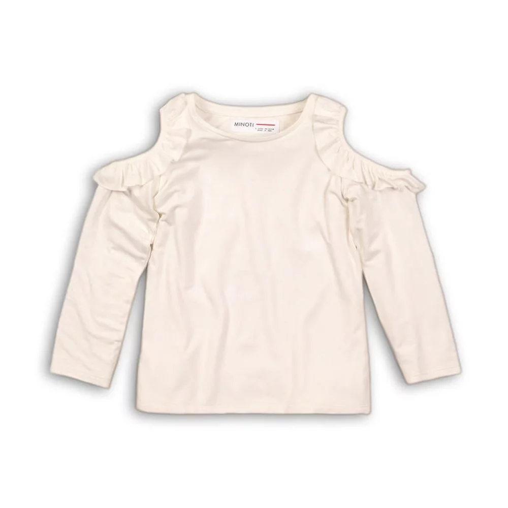 Tričko dívčí s dlouhým rukávem a holými rameny