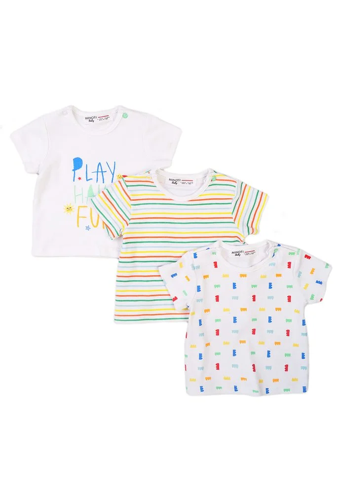 Tričko kojenecké s krátkým rukávem 3pack