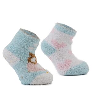ponožky dívčí FLUFFY s protiskluzem - 2pack