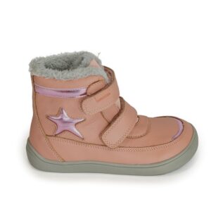 Dívčí zimní boty Barefoot LINET ROSA