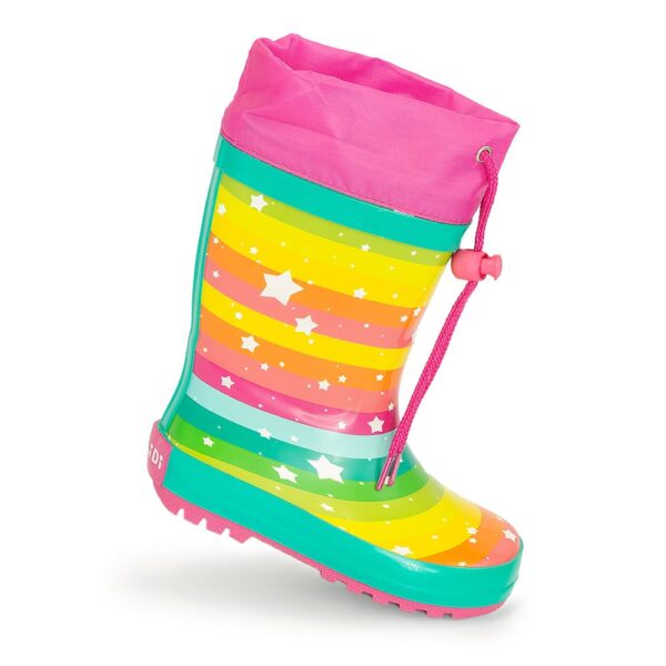 dívčí holínky gumové - design rainbow