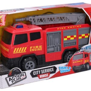 Auto hasiči na setrvačník s efekty 30 cm