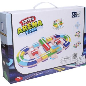 Autodráha stavebnice s pejskem