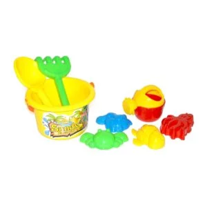 Set na písek 8 ks - žlutá/modrá