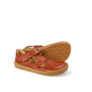Dětské barefoot sandály CRAVE SHELLWOOD Cognac