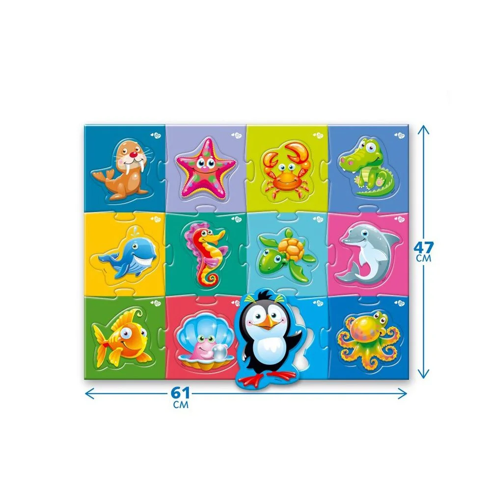 Far Far Land Maxi Puzzle mořská zvířátka 24 dílků 61x47 cm