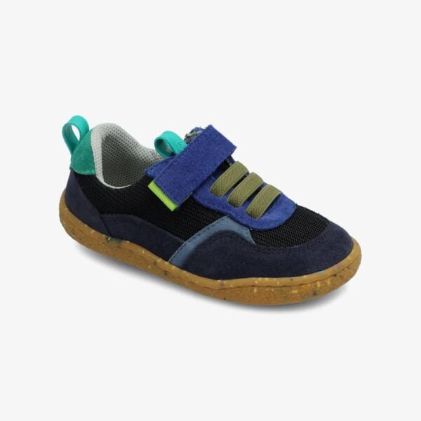 Barefoot dětské tenisky GROUNDIES LOU KIDS DARK BLUE