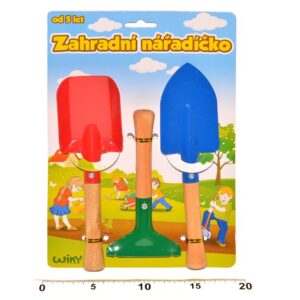 Kovové zahradní nářadí pro děti 3 ks