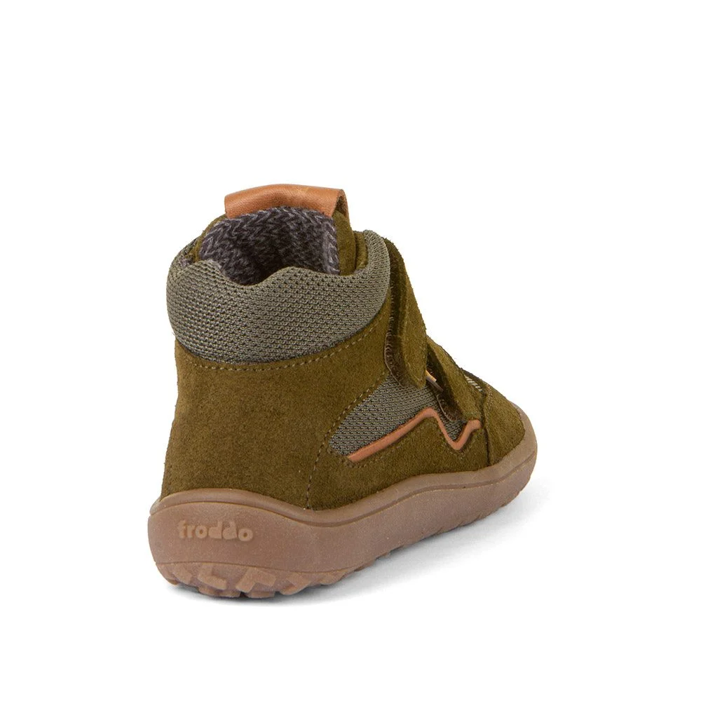 Chlapecké barefoot boty TEX AUTUMN Olive Froddo G3110254-2- zelená - 40