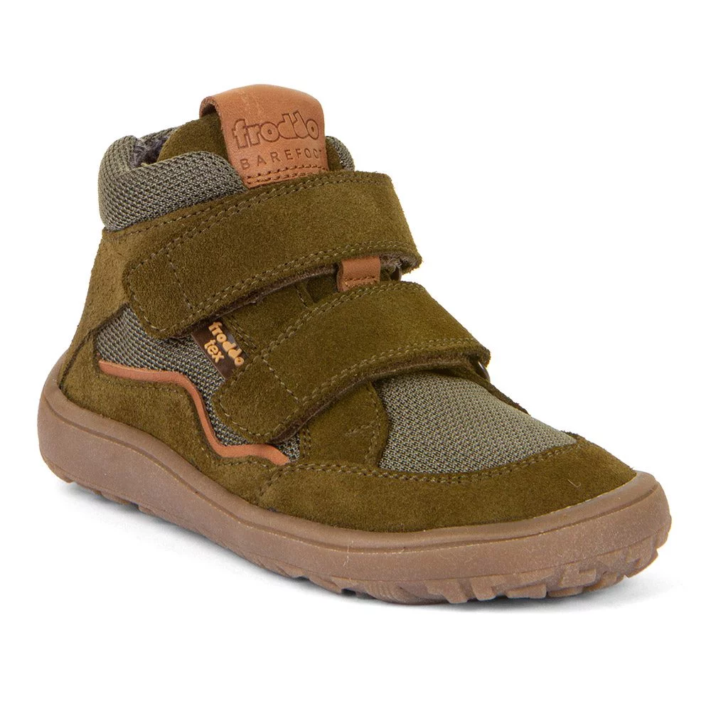 Chlapecké barefoot boty TEX AUTUMN Olive Froddo G3110254-2- zelená - 40