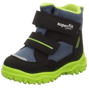 Chlapecké zimní boty HUSKY1 Black/Light Green Gore-Tex