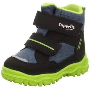 Chlapecké zimní boty HUSKY1 Black/Light Green Gore-Tex