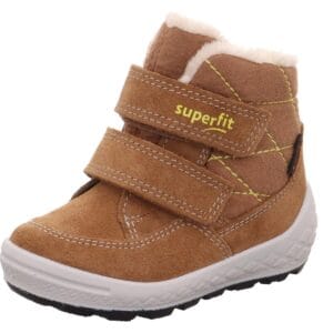 Dětské zimní boty GROOVY 2.0 Brown/Yellow Gore-TEX