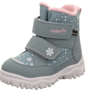 Dívčí zimní boty HUSKY1 Light Green/Pink Gore-Tex