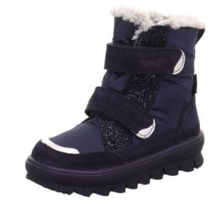 Dívčí zimní boty FLAVIA Blue/Silver Gore-Tex