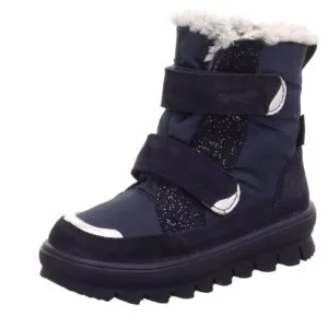 Dívčí zimní boty FLAVIA Blue/Silver Gore-Tex