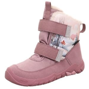 Dívčí zimní boty barefit TRACE Purple/Pink Gore-Tex