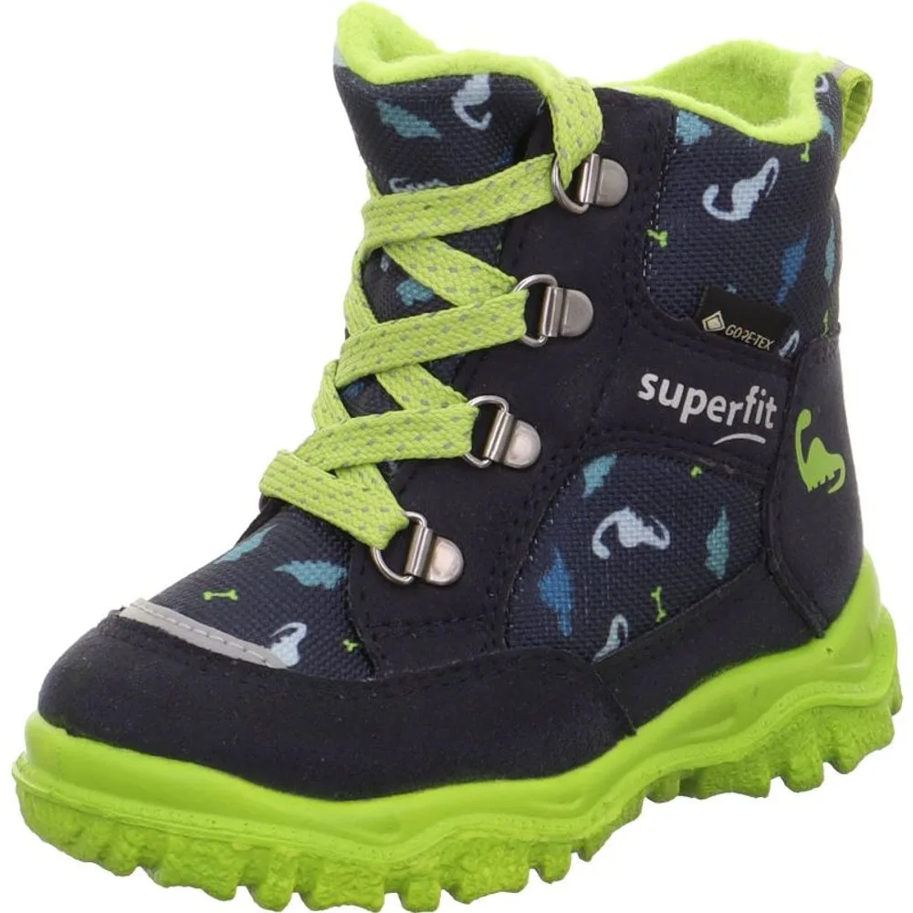 Chlapecké zimní boty HUSKY1 Blue/Light Green Gore-Tex