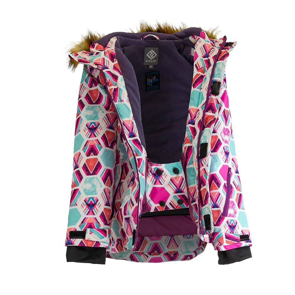 Dívčí bunda lyžařská zimní SOLA Pidilidi