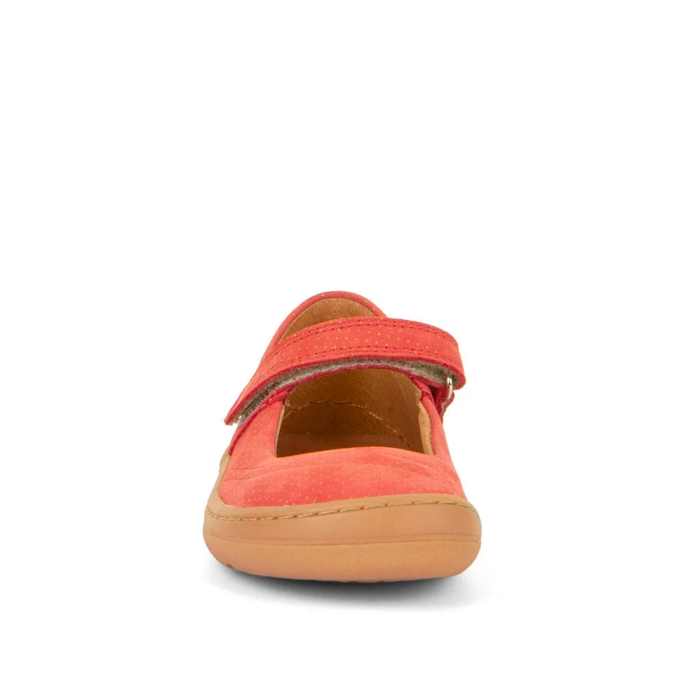 Dívčí barefoot baleríny MARY J Coral Froddo G3140184-7 červená - 38