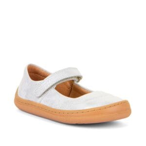 Dívčí barefoot baleríny MARY J Silver Froddo G3140184-6 stříbrná - 38