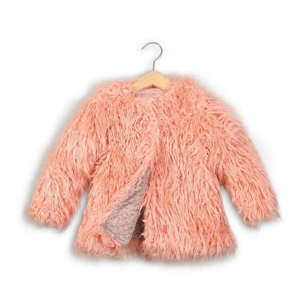 Kabát dívčí chlupatý