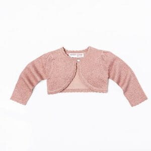 Svetr dívčí bolerko s ozdobnými lemy