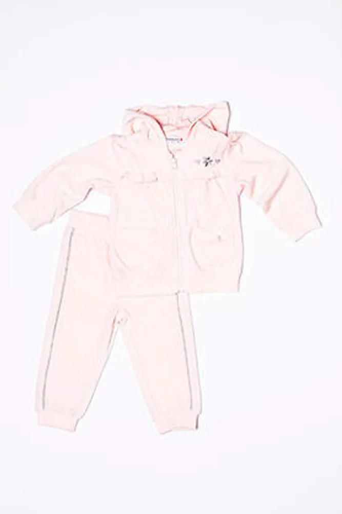 Tepláková souprava dívčí sametová