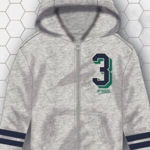 Mikina chlapecká s kapucí celopropínací