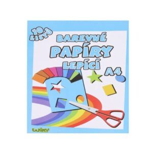 Papíry barevné W lepící A4