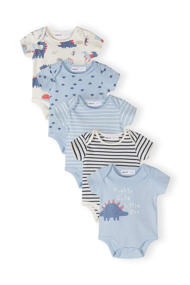 Body kojenecké 5pack Minoti 28BABYPACK26 modrá - 68/74 | 6/9m