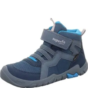 Chlapecká celoroční barefit obuv Superfit TRACE GTX Blue/Turquoise 1-006034-8020 - 28