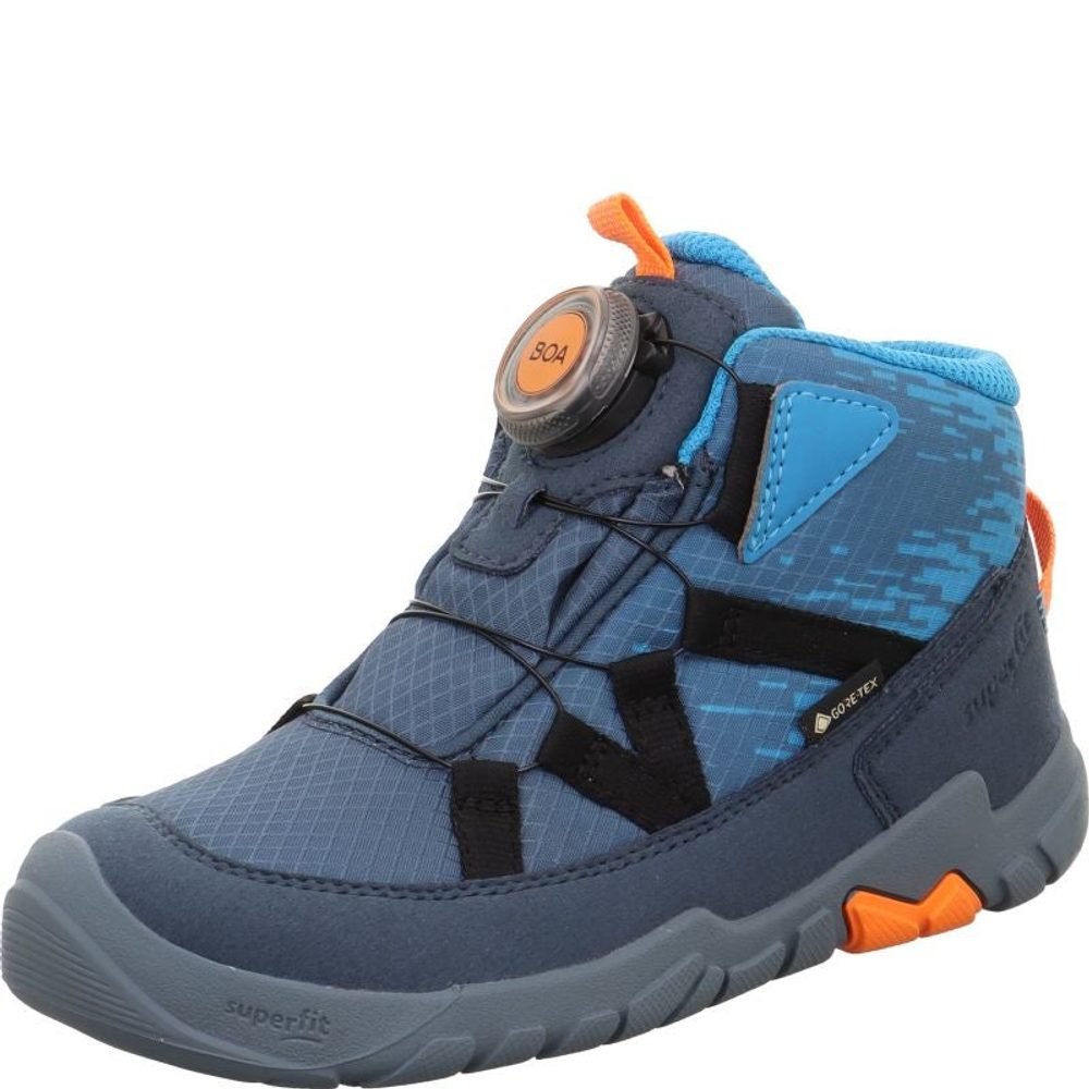 Chlapecká celoroční obuv Superfit barefit TRACE GTX Blue/Turquoise 1-006040-8000 - 35