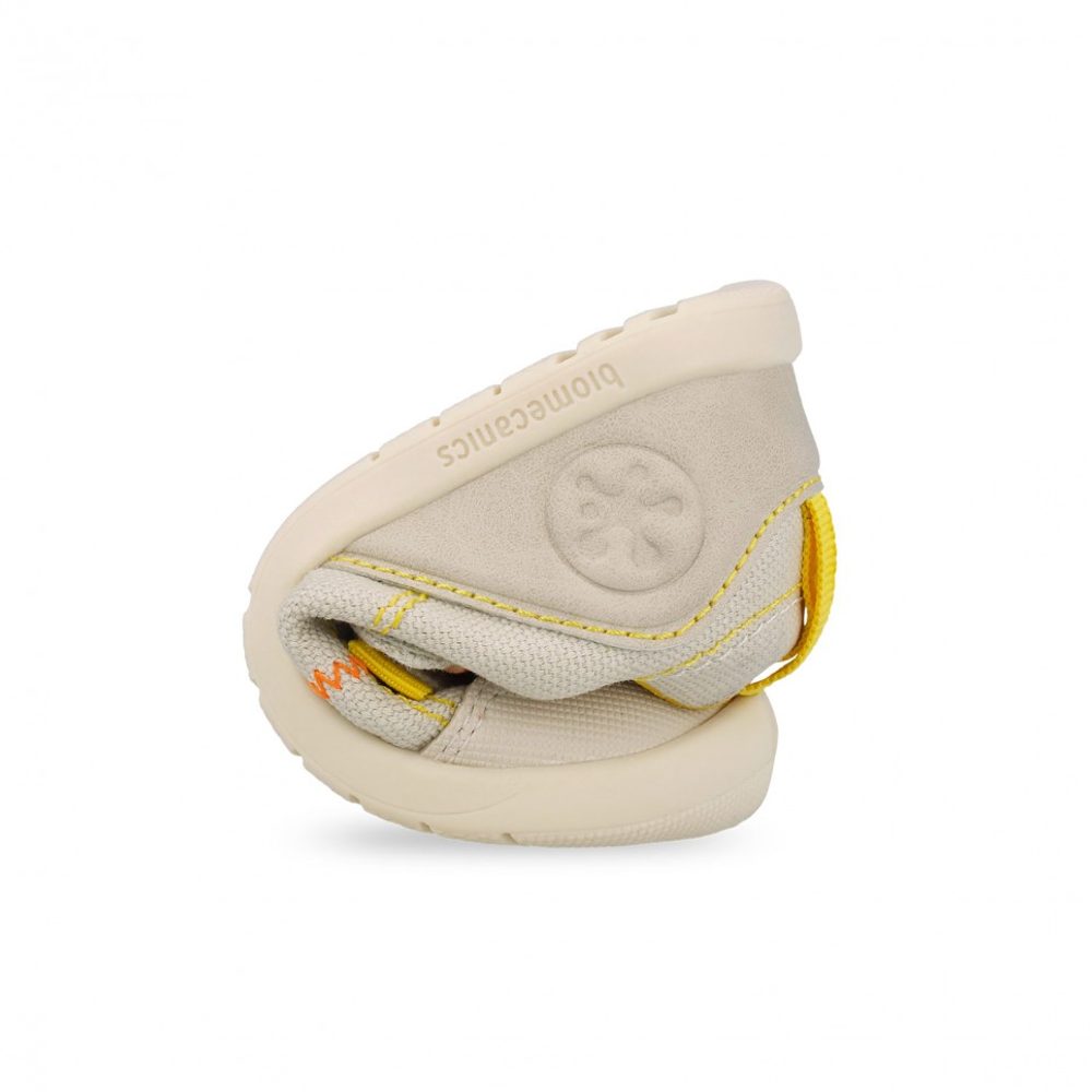 Chlapecké barefoot plátěné tenisky LONA BASICA BEIGE Y AMARILLO Biomecanisc 262190-C891 - 26