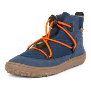 Chlapecké celoroční barefoot boty TEX TRACK Denim Froddo G3110257-1 - světle modrá - 41