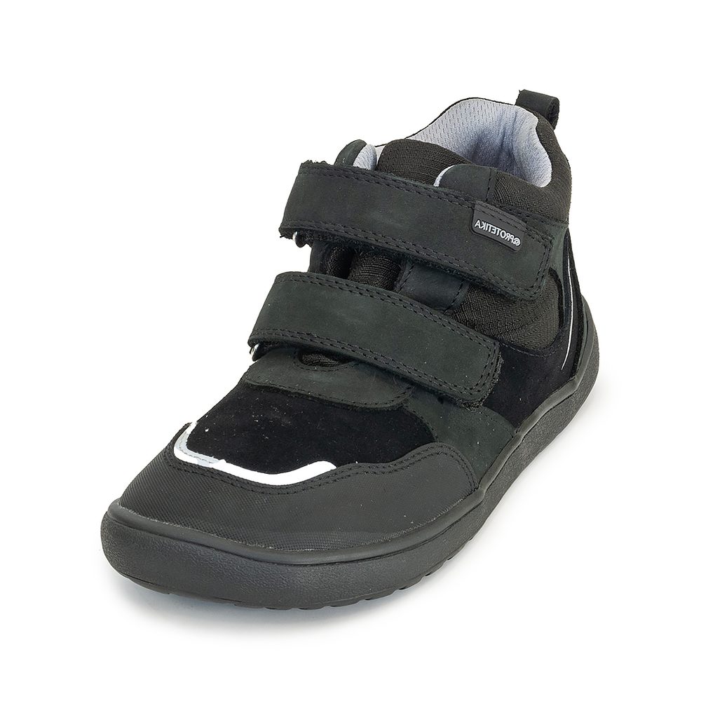 Chlapecké celoroční boty s membránou Barefoot BANET BLACK