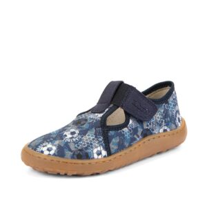 Chlapecké plátěné barefoot přezůvky CANVAS T-BAR BLUE Froddo G1700439-5 - 36