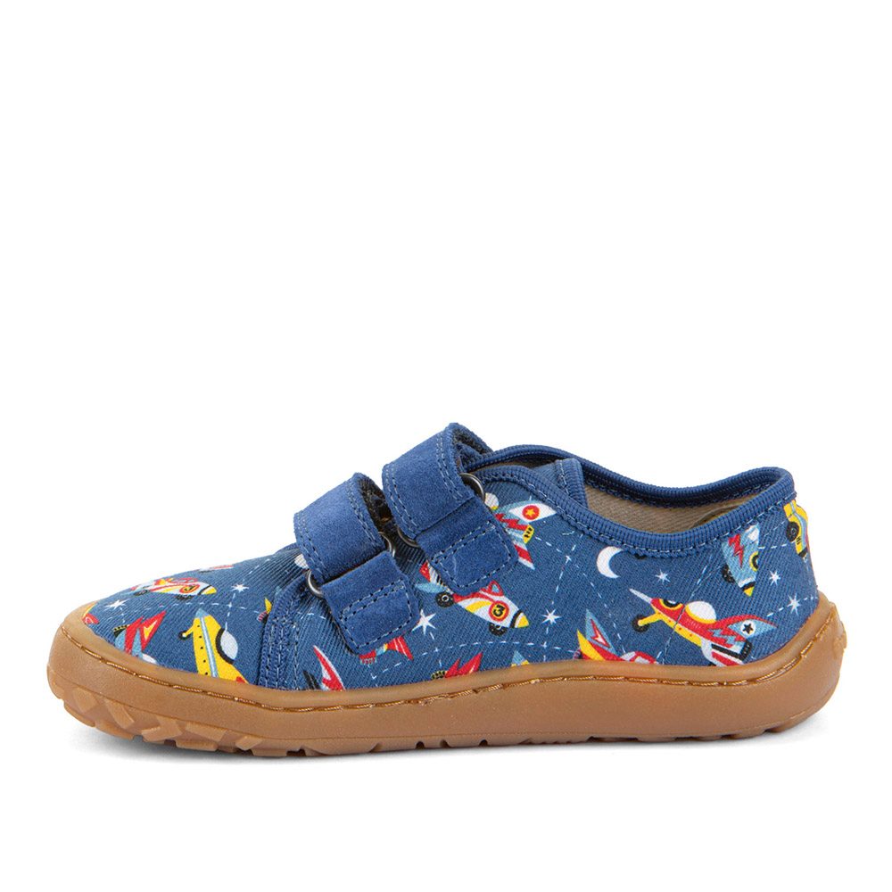 Chlapecké plátěné barefoot tenisky CANVAS BLUE ELECTRIC Froddo G1700440-5 - 30