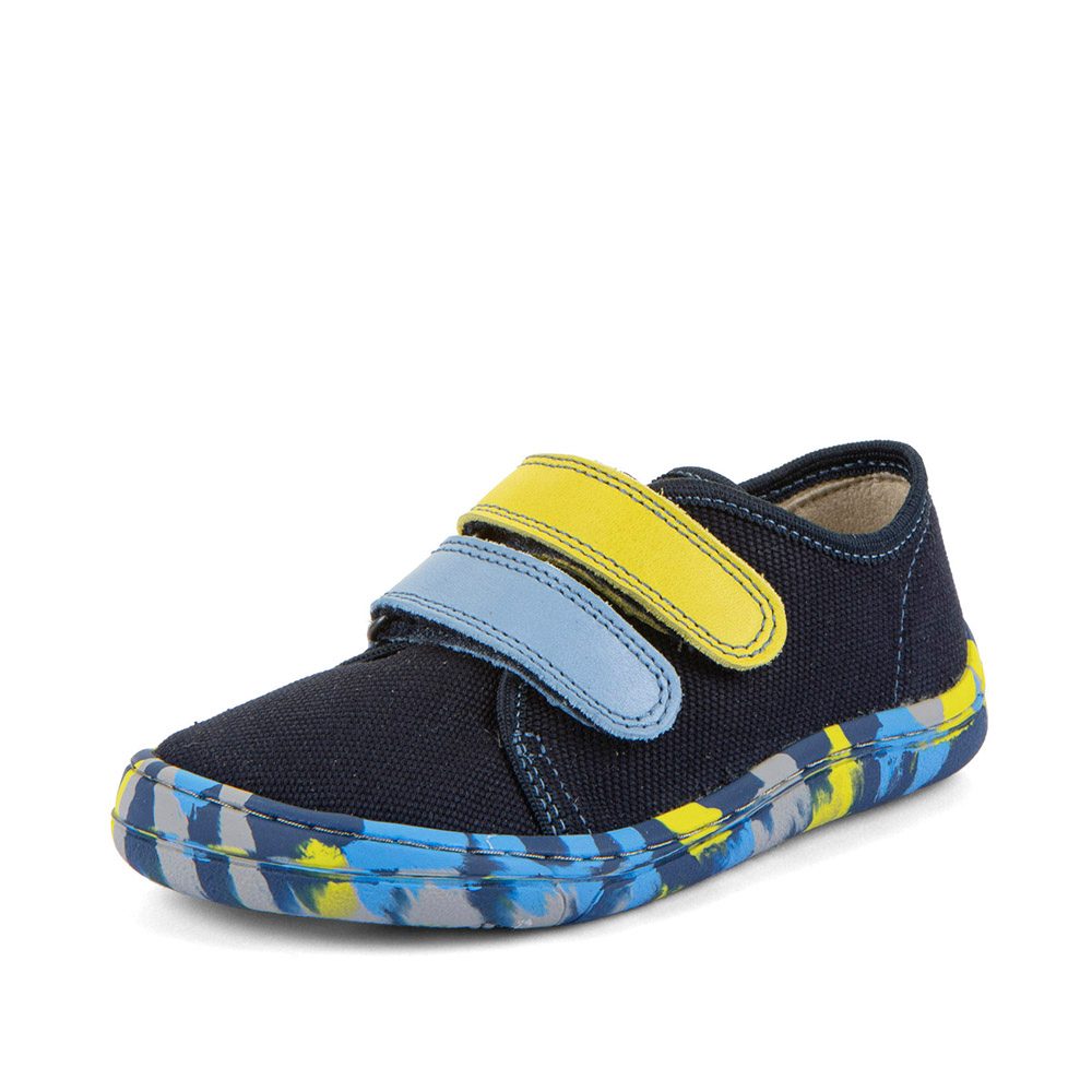 Chlapecké plátěné barefoot tenisky CANVAS BLUE+ Froddo G1700440-14 - 26