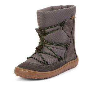 Chlapecké zimní barefoot boty TEX TRACK WOOL Gray G3160251-1 - 35