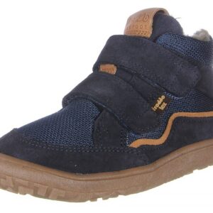 Chlapecké zimní barefoot boty TEX WOOL Dark Blue