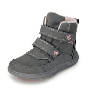 Dětské celoroční barefoot boty Bugga KIVO Grey B00199-09 - 33