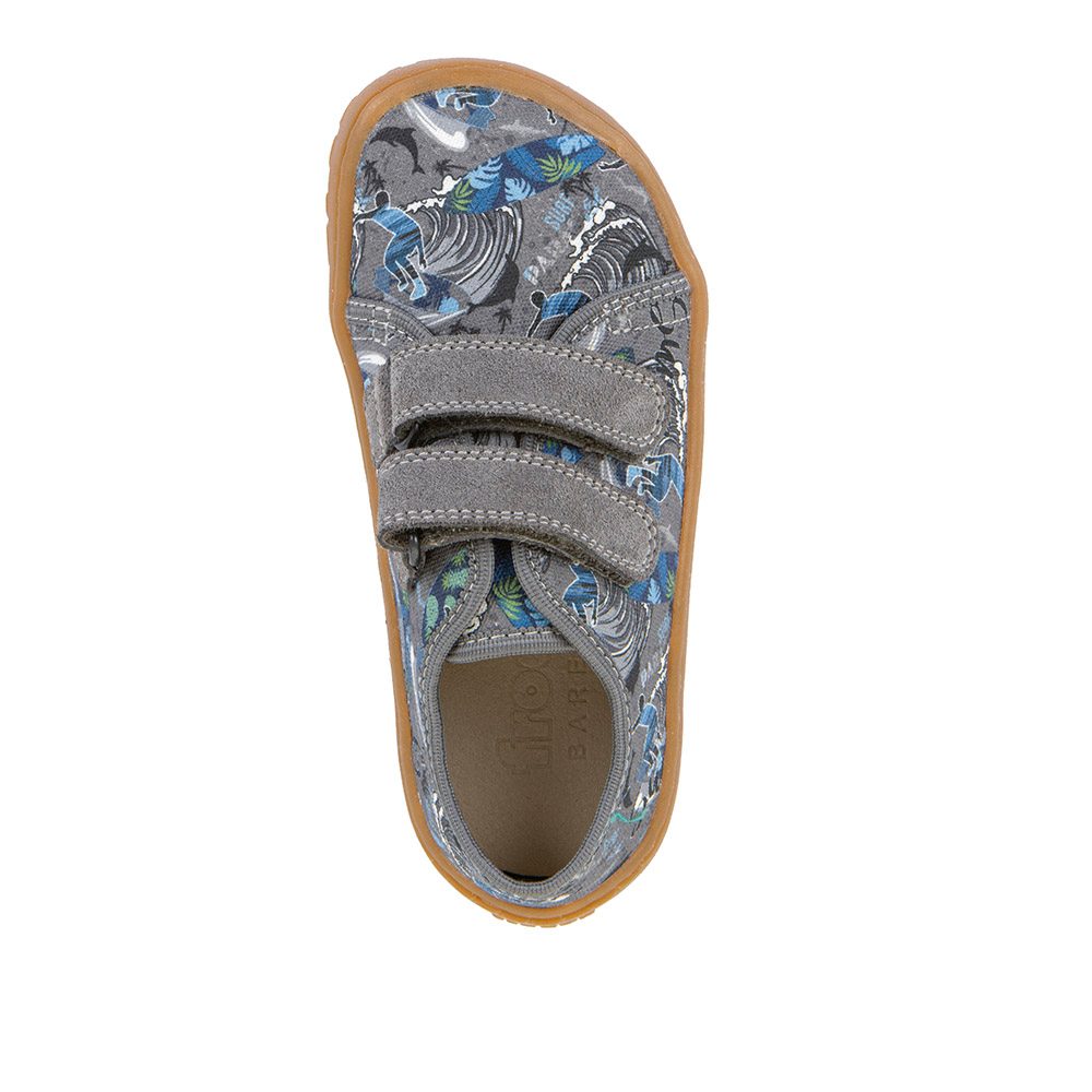 Dětské plátěné barefoot tenisky CANVAS GRAY+ Froddo G1700440-8 - 31