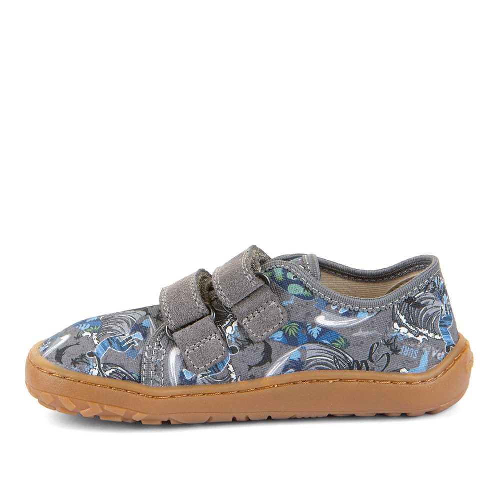 Dětské plátěné barefoot tenisky CANVAS GRAY+ Froddo G1700440-8 - 31