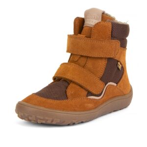 Dětské zimní barefoot boty TEX WINTER Cognac
