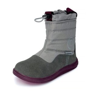 Dětské zimní barefoot boty s membránou Bugga RUBA Grey B00197-09 - 33