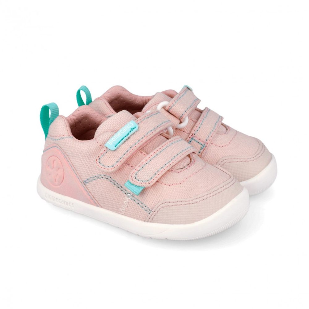 Dívčí barefoot plátěné tenisky LONA BASICA ROSA Biomecanisc 262190-E032 - 26