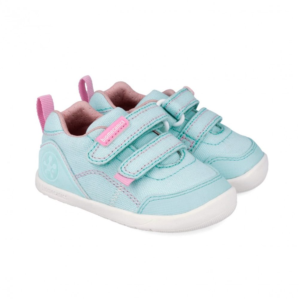 Dívčí barefoot plátěné tenisky LONA BASICA SKY Biomecanisc 262190-D622 - 26